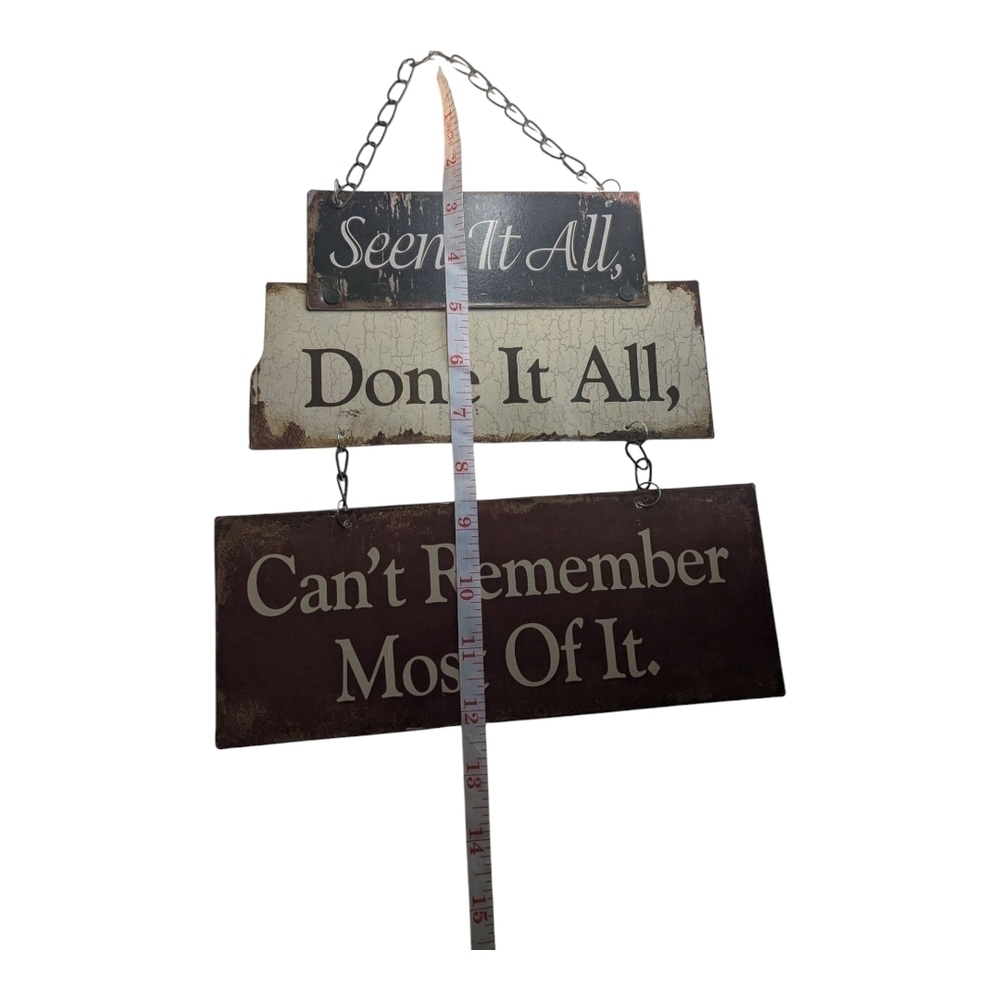 Rustic Wall Sign with Humorous Quote - Picture 5 of 5